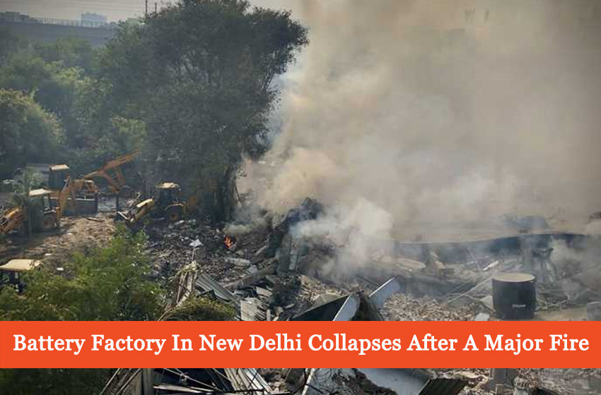  Explosion In A Delhi factory Struck With Fire Has Trapped The Firefighters!