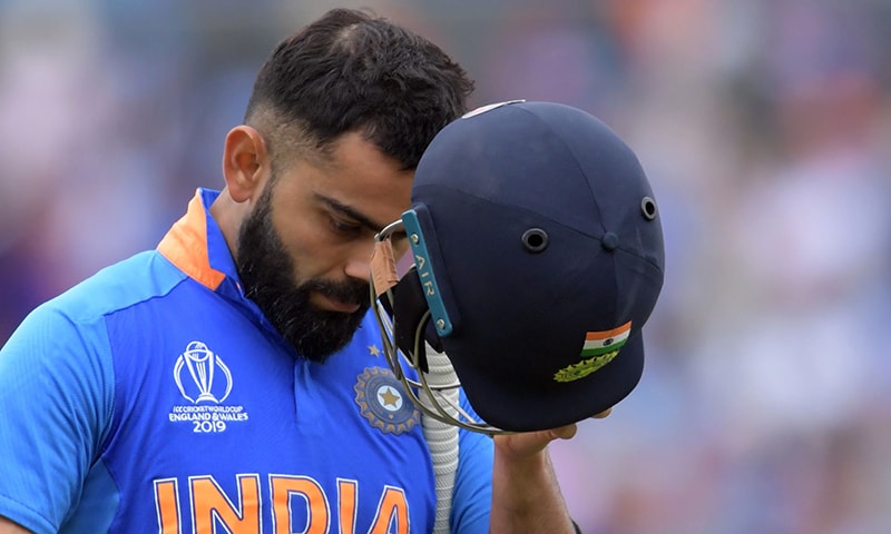 Kohli frowning