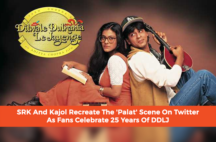 Srk And Kajol Recreate The Palat Scene On Twitter As Fans Celebrate 25 Years Of Ddlj