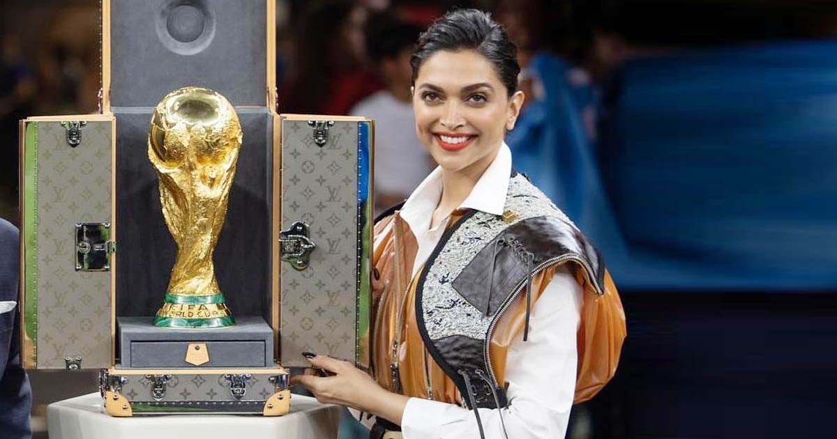 Deepika Padukone Unveils the FIFA World Cup Trophy with Iker